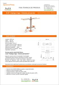 Aparat Fitness "Impinge-trage + Extensia picioarelor" in exterior B-07 [2]