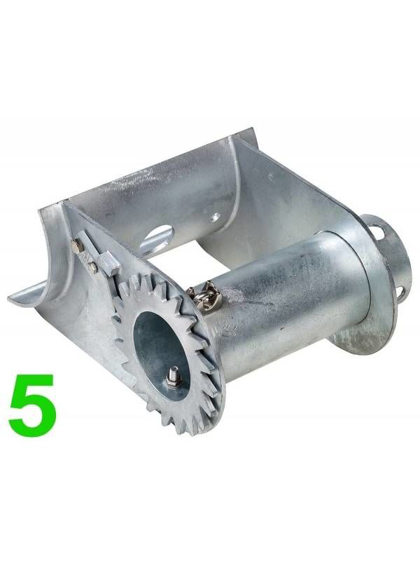 Set complet PROFI pentru tiroliană din oțel inoxidabil, cu cărucior, cablu și arc de frânare [6]
