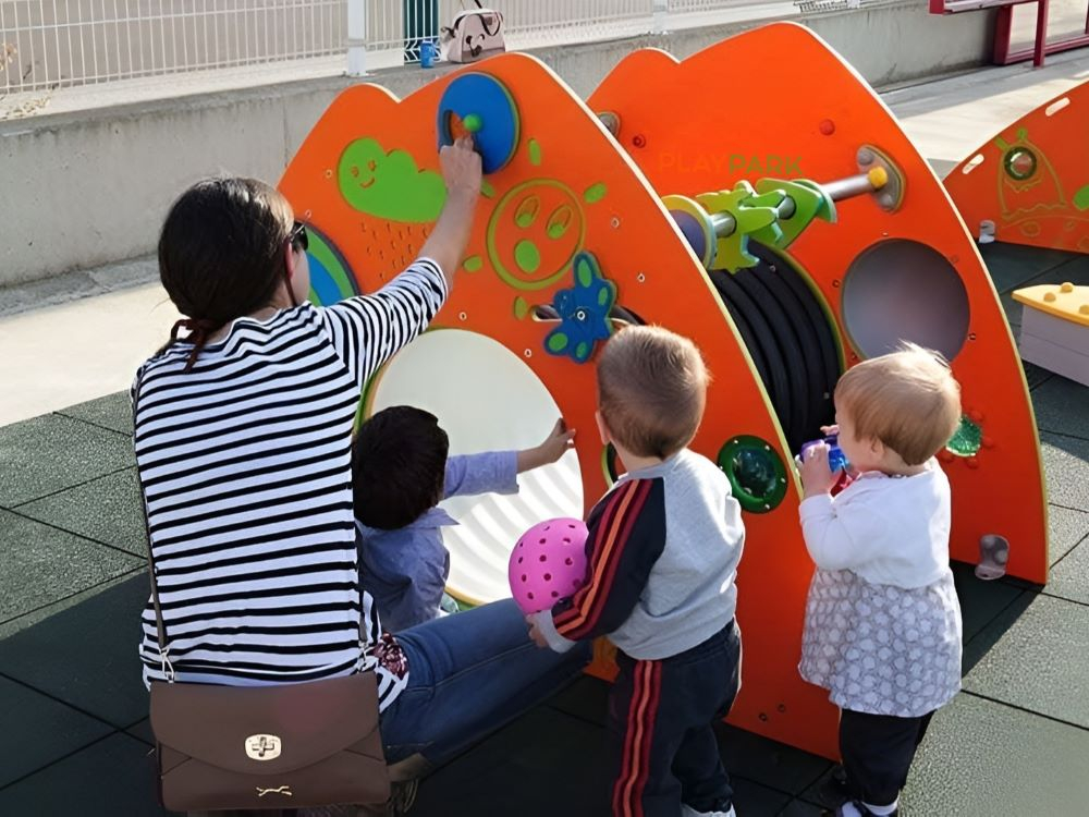 Tunel interactiv DS-12 pentru copii 0–7 ani cu jocuri educaționale și panouri senzoriale [2]