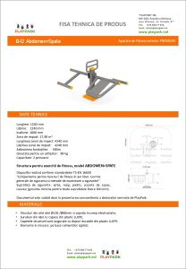 Aparat fitness "Abdomen+Spate" B-12 in exterior [1]