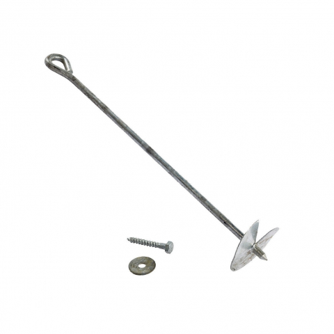 Elemente structurale - Ancoră de sol Screw (șurub) — oțel zincat, 520x100x12 mm