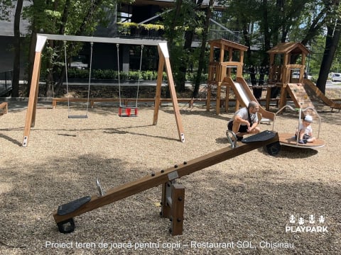 Balansoar din lemn KBT pentru spatii de joaca [2]