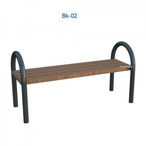 Mobilier URBAN - Banca Bk-02 Metal / Lemn