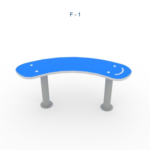 Столики / Скамейки - Скамейка детская изогнутая F-1