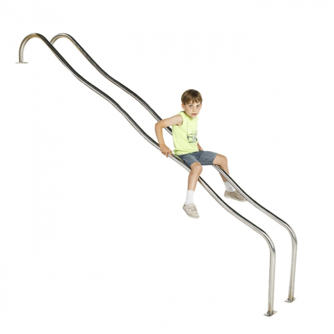 Accesorii / Piese de schimb - Bare de alunecare din oțel inoxidabil, h = 150 cm pentru locuri de joacă