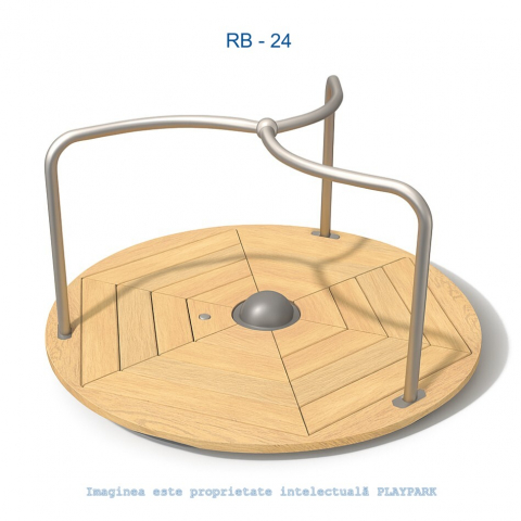 ROBINIA - Carusel RB-24 cu 3 locuri din lemn