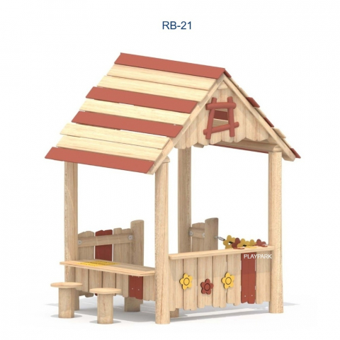 ROBINIA - Casuta interactiva din lemn RB-21