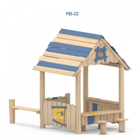 ROBINIA - Casuta interactiva din lemn RB-22