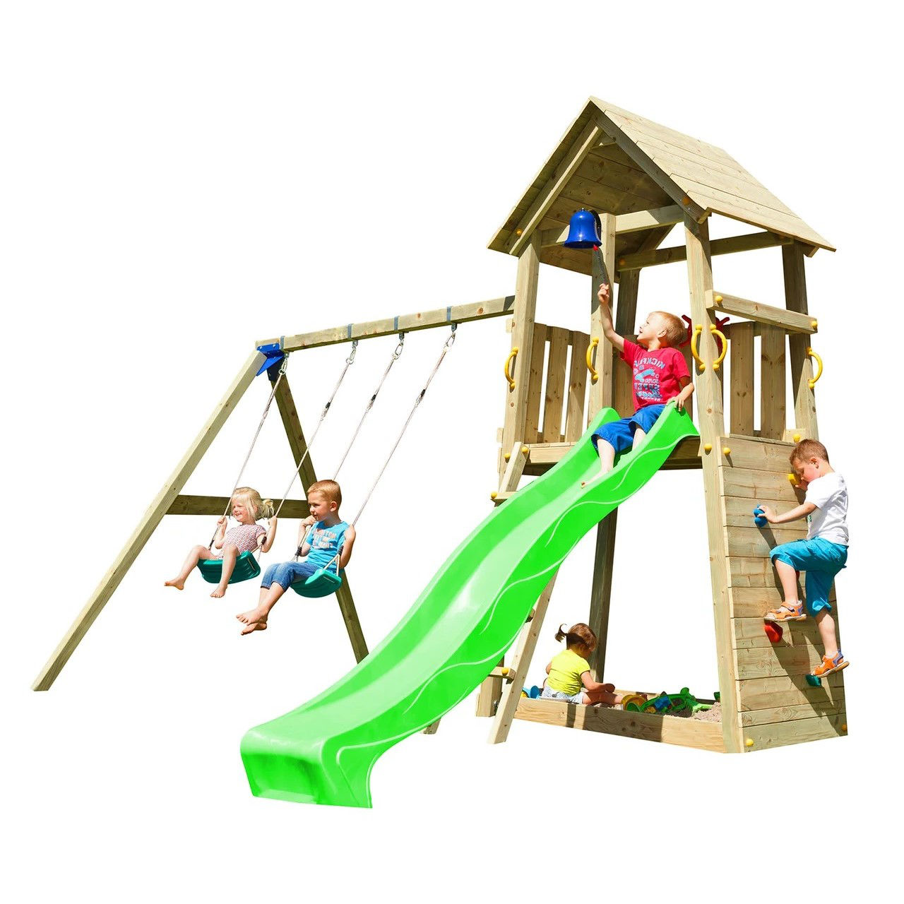 WOOD (pentru casa si gradina) - Complex de joaca BELVEDERE+Swing