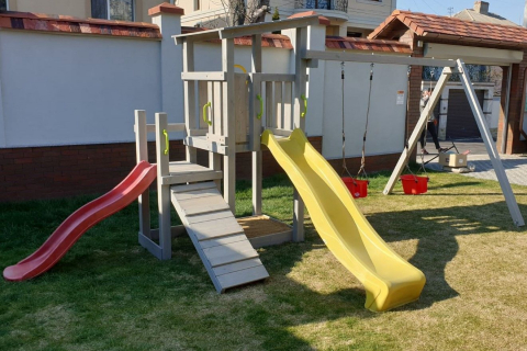 Complex de joaca CASCADE-11 din lemn [1]