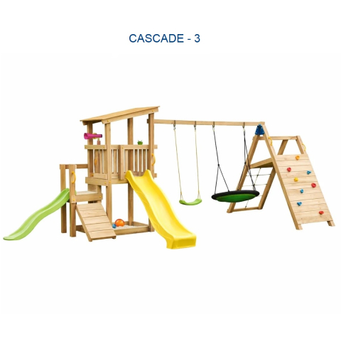 Complexe de Joacă - Complex de joaca CASCADE-3 din lemn