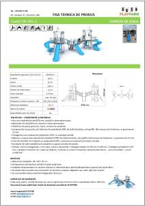 Complex de joaca Castel YN-305-2 cu tobogane si elemente de catarat [2]