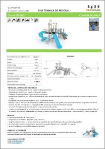 Complex de joaca Castel YN-305 cu tobogane si elemente de catarat [2]