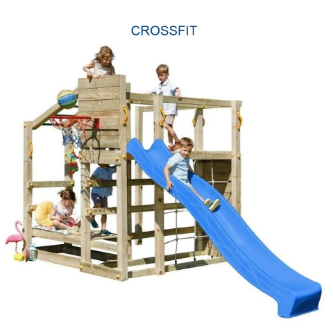 WOOD (pentru casă și grădină) - Complex de joaca CROSSFIT din lemn