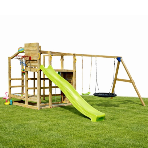 Complex de joaca CROSSFIT+Swing din lemn [1]