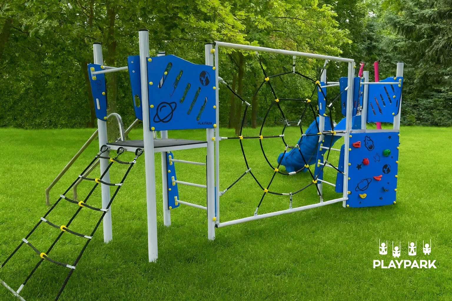 Уличный игровой комплекс Indigo-134 с горкой, тоннелем и элементами для лазания [6]