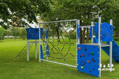 Уличный игровой комплекс Indigo-135 с горкой и элементами для лазания [3]