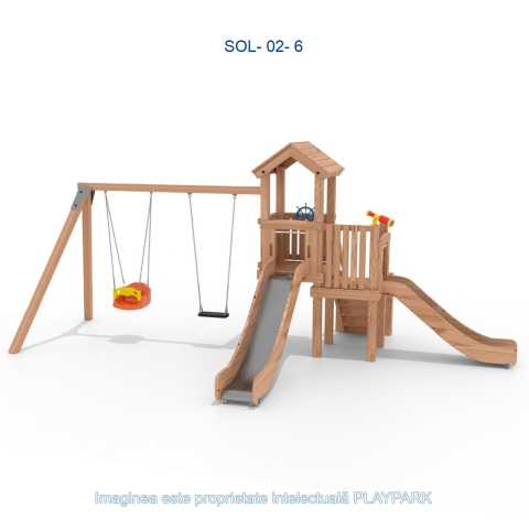 Complexe de Joacă - Complex de Joaca SOL-02-6 cu leagăne duble