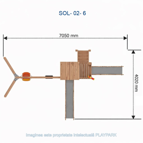 Complex de Joaca SOL-02-6 cu leagăne duble [2]