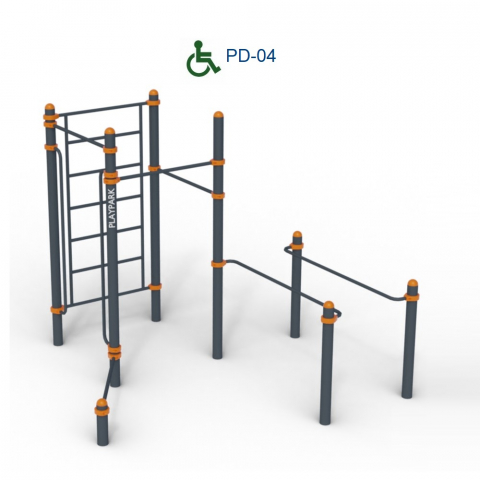 Echipamente WORKOUT - Complex sporiv cu balustrade PD-04