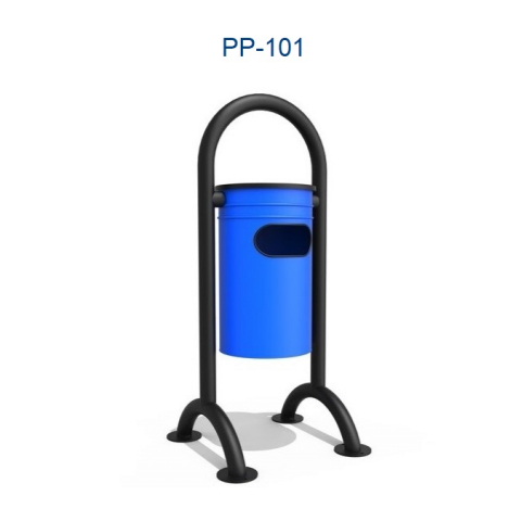 Mobilier URBAN - Cos de gunoi cu scrumiera PP-101