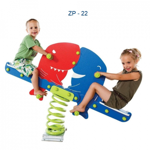 Echipamente de Joaca - Figurina pe arc Shark Twins ZP-22 cu 2 locuri