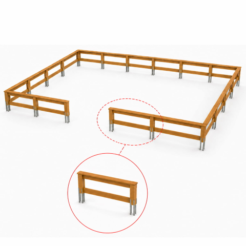 Gard-bancă GD-01 din lemn [1]