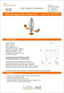 Aparat Fitness Intarirea picioarelor si a Abdomenului B-24 in exterior [1]