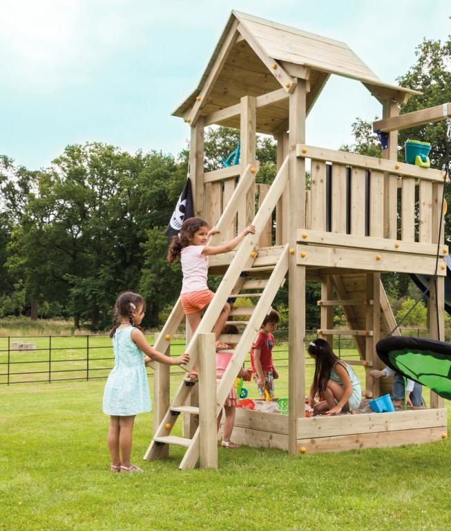 Модуль к игровому комплексу - ЛЕСТНИЦА с поручнями [3]