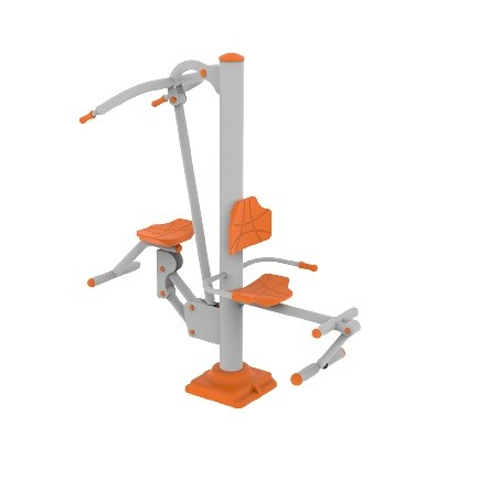 Aparate Fitness exterior - Aparat fitness "Presa piept + Extensia picioarelor" B-10 in exterior