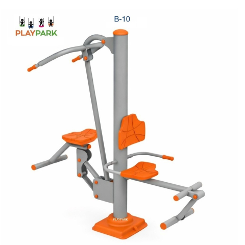 Aparate Fitness exterior - Aparat fitness "Presa piept + Extensia picioarelor" B-10 in exterior