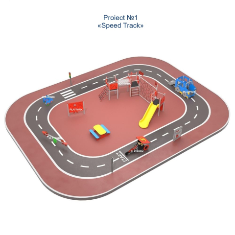 Proiect loc de joacă pentru copii «Speed Track» (221 m²) [0]