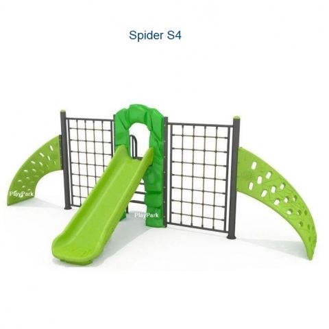 Complexe de Catarare - Set cu obstacole cu tobogan Spider S4 pentru copii