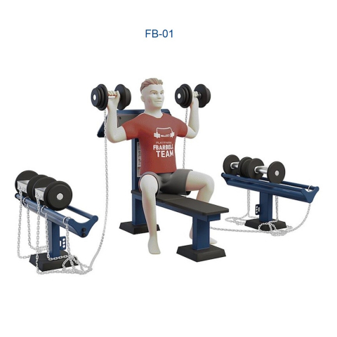 Aparate de forta exterior FBarbell - Aparat de exterior Set de gantare FBarbell FB-01