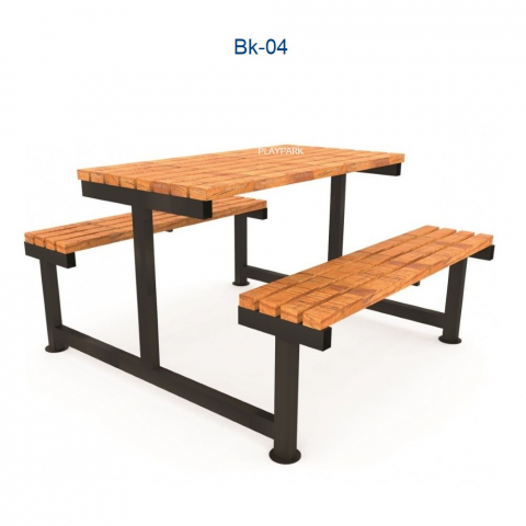Mobilier URBAN - Set Masa cu banci Bk-04