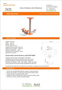 Aparat fitness "Step+Twist" B-05 in exterior [1]