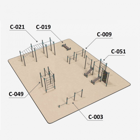 PROIECTE moderene - Teren Sportiv Workout K-14