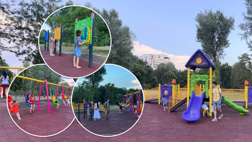 În Parcul Dendrariu - un teren de joacă pentru copii cu nevoi speciale