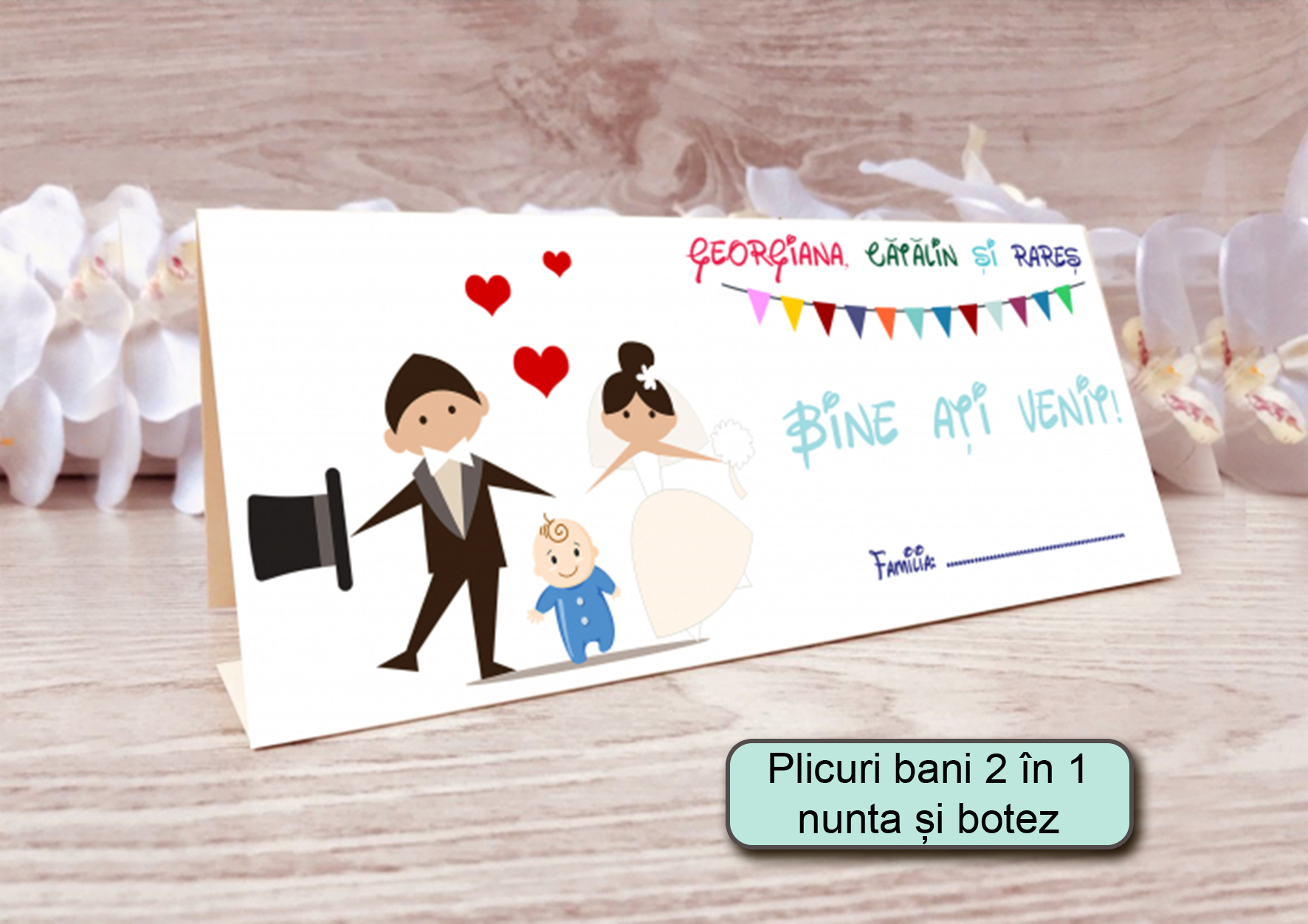 Plicuri bani 2 în 1