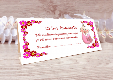 Plicuri bani botez - plicuri bani botez bebe roz