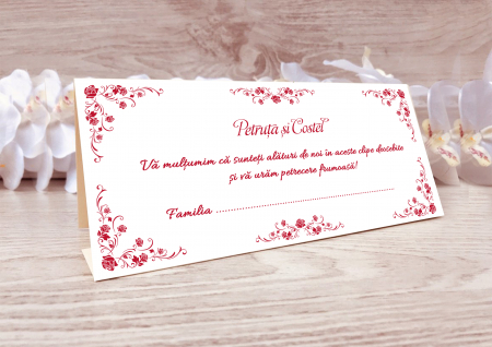 Plicuri bani nunta - plic de bani nunta Floral trandafiri