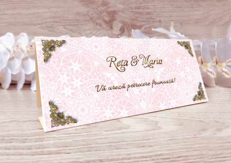 Plicuri bani nunta - plic de bani nunta Elegant Roz