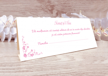 Plicuri bani nunta - plic de bani nunta Floral Roz