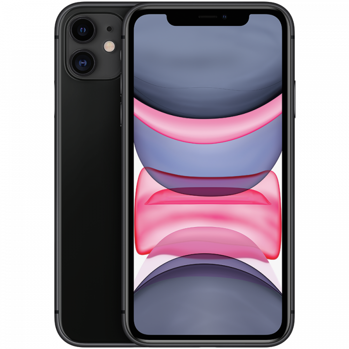2ND LIFE APPLE iPhone 11 (6.10'',828x1792,128GB,iOS,Lightning,BT,HSPA+,DC-HSDPA,FDD-LTE,TD-LTE EV-DO Rev. A) Black, USED [2]