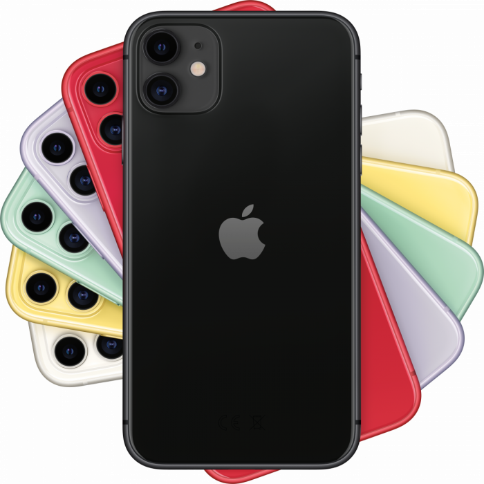2ND LIFE APPLE iPhone 11 (6.10'',828x1792,128GB,iOS,Lightning,BT,HSPA+,DC-HSDPA,FDD-LTE,TD-LTE EV-DO Rev. A) Black, USED [6]