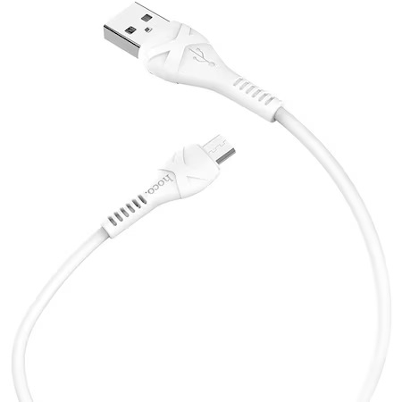 Cablu Date si Incarcare USB la MicroUSB HOCO X37, 1 m, Alb [3]