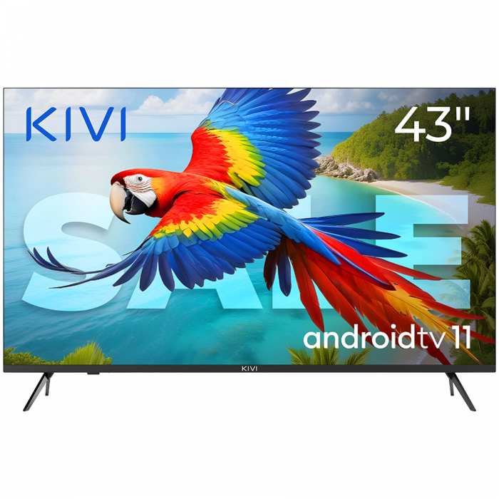 43', UHD, Android TV 11, Black, 3840x2160, 60 Hz, Sound 2x12W, 53 kWh/1000h , BT5.1, HDMI ports 4, 24 months [1]