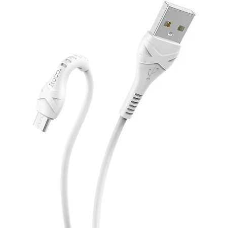Cablu Date si Incarcare USB la MicroUSB HOCO X37, 1 m, Alb [4]