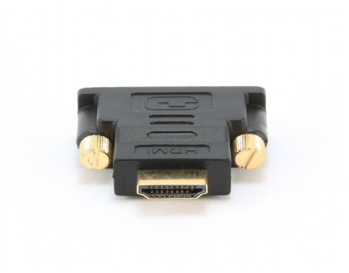 ADAPTOR video GEMBIRD, HDMI (T) la DVI-D SL (T), conectori auriti, black, [1]