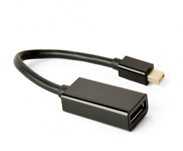 ADAPTOR video GEMBIRD, Mini-DisplayPort (T) la DisplayPort (M), rezolutie maxima 4K (3840 x 2160) la 30Hz, black [1]